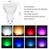Светодиодная лампа Tuya GU10 RGB CW WW 220 В 110 В 9 Вт Wi-Fi Умная лампа с регулируемой яркостью Приложение Smart Life Пульт дистанционного управления Работает с Alexa Google Home