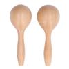 2pcs Maracas Hand Percussion Clear Sound Glossy Appearance 14x5x5cm Beech Wood Material Maracas