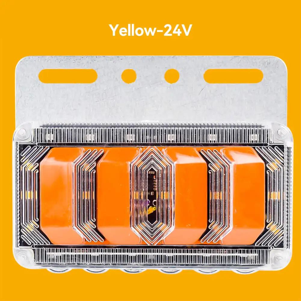 1 шт. 24 В светодиодные боковые габаритные огни для автомобиля, передние и задние фонари для грузовиков, кабин, автофургонов, прицепов, желтые/красные/белые/зеленые/синие
