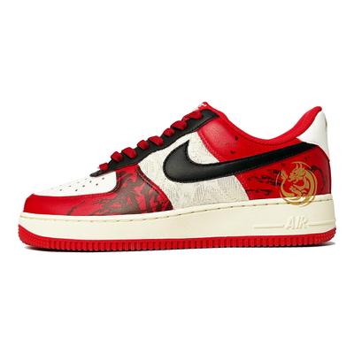 Nike Air Force 1 Низкие кроссовки для скейтбординга с термальной амортизацией Унисекс Красный Золотой FN7439-133(Команда146-)