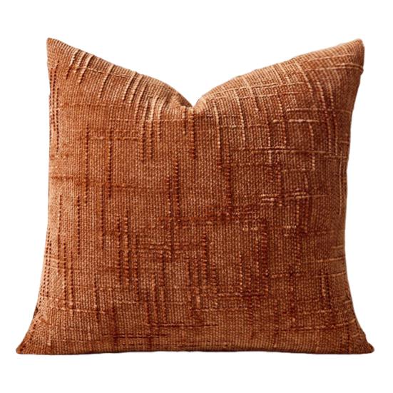 Textured Pillow Cover 18" X 18" Solid Color Throw Pillow Cover Decorative Pillow Case with Hidden Zipper for Couch Sofa Car Travel