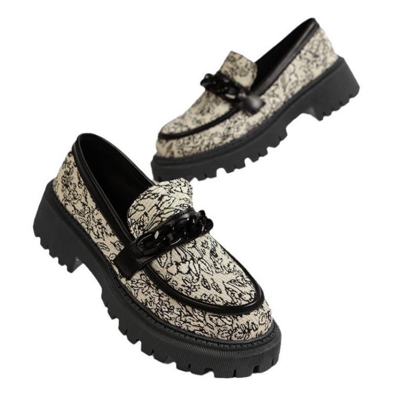 Мода весна осень новые модные вышитые мокасины женские туфли на платформе балетки платье элегантные туфли женские прогулочные удобные ретро туфли
