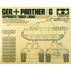 Tamiya 1/35 Military Miniature Series No.171 German Army Panther G Type Interlocking Caterpillar Set Plastic Model 35171