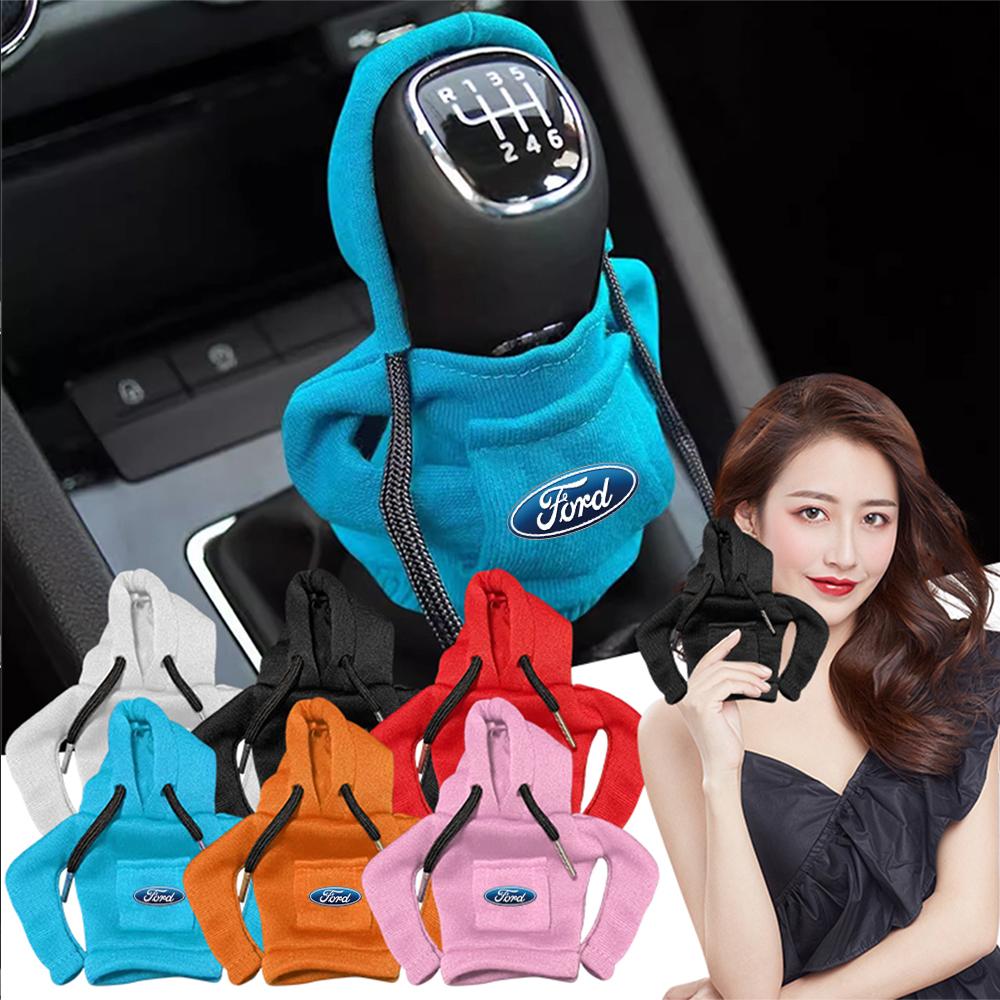 For Ford STRACING Focus Mustang Fiesta MK7 Mondeo Fusion Explorer Car Center Console Gear Shift Hoodie Sweatshirt Handle Clothe