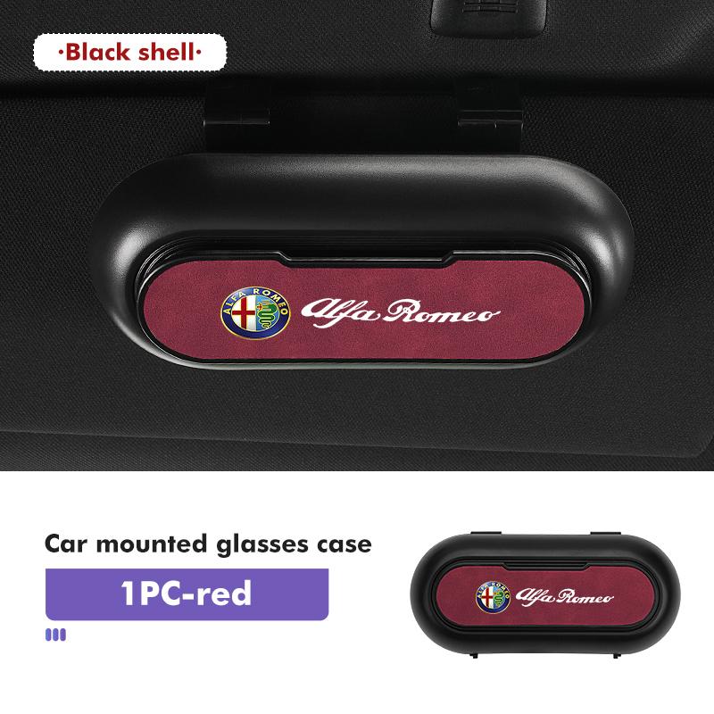 Car Sun Visor Sunglasses Box Storage Case Organize Boxs For Alfa Romeo 159 Giulietta Giulia 147 Mito 156 159 166 GT Stelvio def789