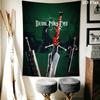 Devil May Cry Wall Tapestry Aesthetic Wall Hanging Printed Fabric Blanket Decorative Tapestries for Bedroom Living Room Home Decor
