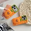 KEYSION Милый мультяшный 3D чехол-морковка для iPhone 13 14 15 16 17 Pro Max Силиконовый чехол с подставкой и ремешком на запястье, противоударный