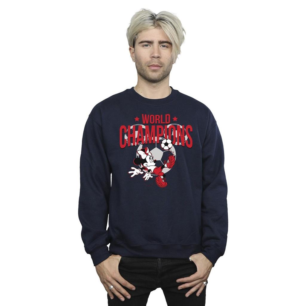 Disney Mens Minnie Mouse World Champions Sweatshirt