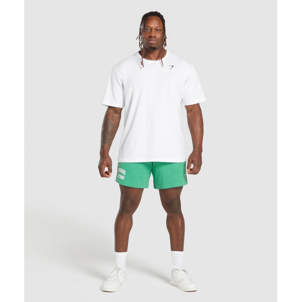 Gymshark Шорты Lifting Mesh 7 Лагунный зеленый A6a3o Ech2