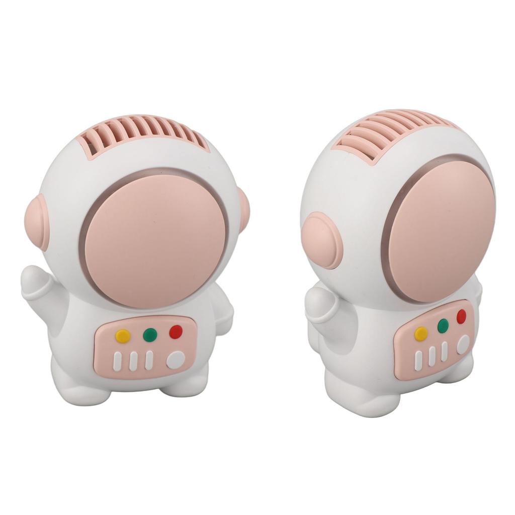 Мини-вентилятор Astronaut, розовый, с возможностью зарядки через USB, тихий, безлопастной, с 2 скоростями, ручной вентилятор для астронавтов