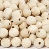Untreated Wooden Beads with Large Hole. Ref 56667