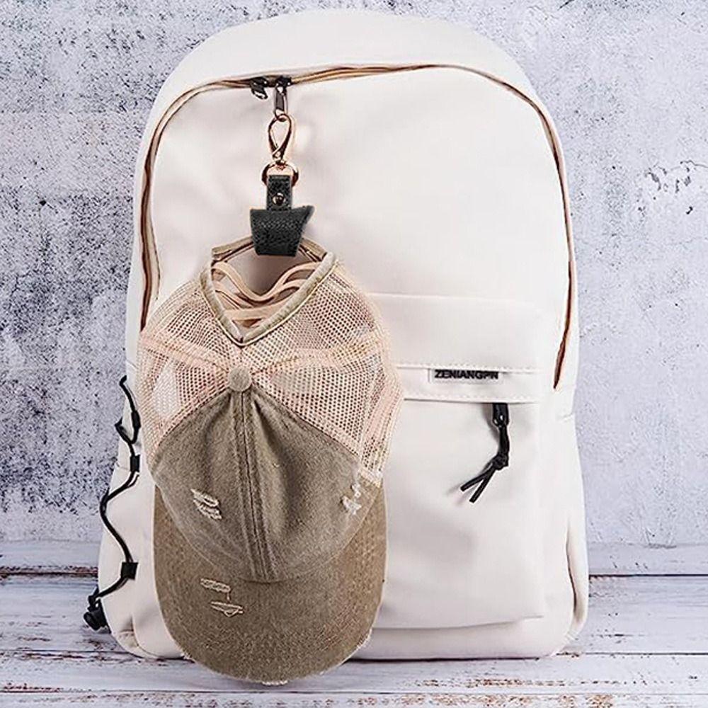 Модный зажим для шляпы из ПУ кожи, hands-free, аксессуар для сумочки, зажим для хранения шляпы, держатель для шляпы, для путешествий на открытом воздухе