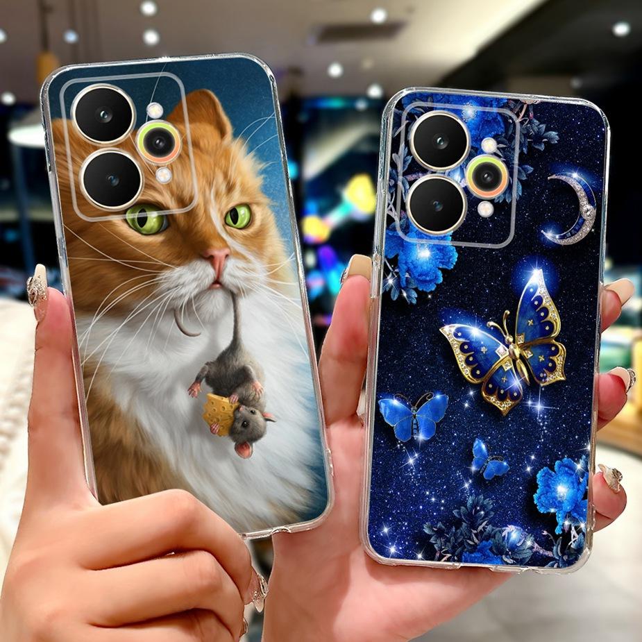 Чехол для Realme 15 Чехол для Realme15 Pro RMX5101 Роскошный Модный Расписной Чехол Мягкий Тонкий Чехол для Телефона Для Realme 15 Pro 5G Задняя Крышка Бампер