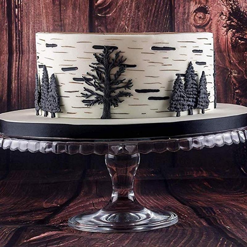 KUXSE силиконовая форма для рождественской елки, форма для помадки, инструменты для украшения торта, форма для шоколадной мастики