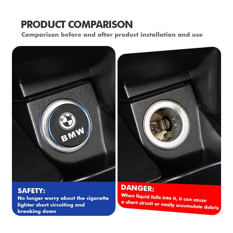 Car Cigarette Lighter Plug No Smoking Fire Missile Button Cap For BMW M Performance E36 E46 E60 E90 E91 E92 E93 F30 F20