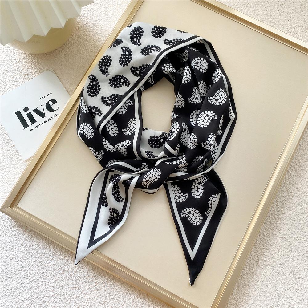 New Scarves Silk Scarves Women'S Spring And Autumn Season Long Decorative Professional Scarves Summer Thin Styles Paired With Shirts Stylish