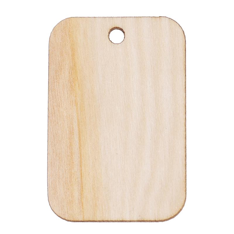 50шт орнамент деревянные доски бирки деревянные подвесные этикетки лист Diy гравировка ремесла