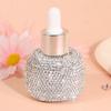 Leakproof Glass Dropper Bottles Rhinestone Inlaid Perfume Container  Travel