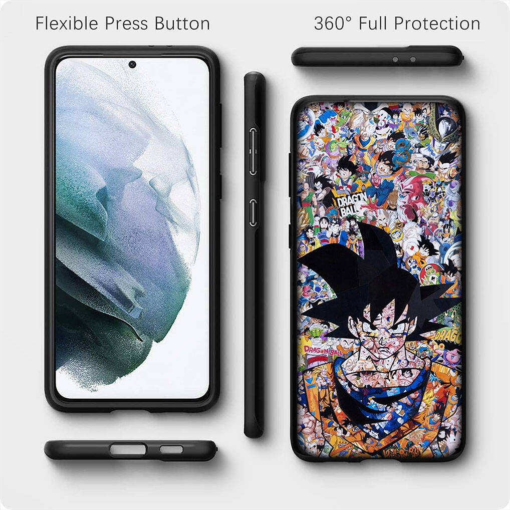 Для Samsung Galaxy S25 S24 S23 iPhone 17 16 15 Xiaomi Redmi Note 14 13 12 11 Plus Pro Max A57 Чехол Супер Dragon Ball Goku DragonBall OPPO Huawei Обложка