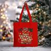 Christmas Christmas Printed Canvas Bag Large Capacity Casual Trend Student Shoulder Bag Tote Bag