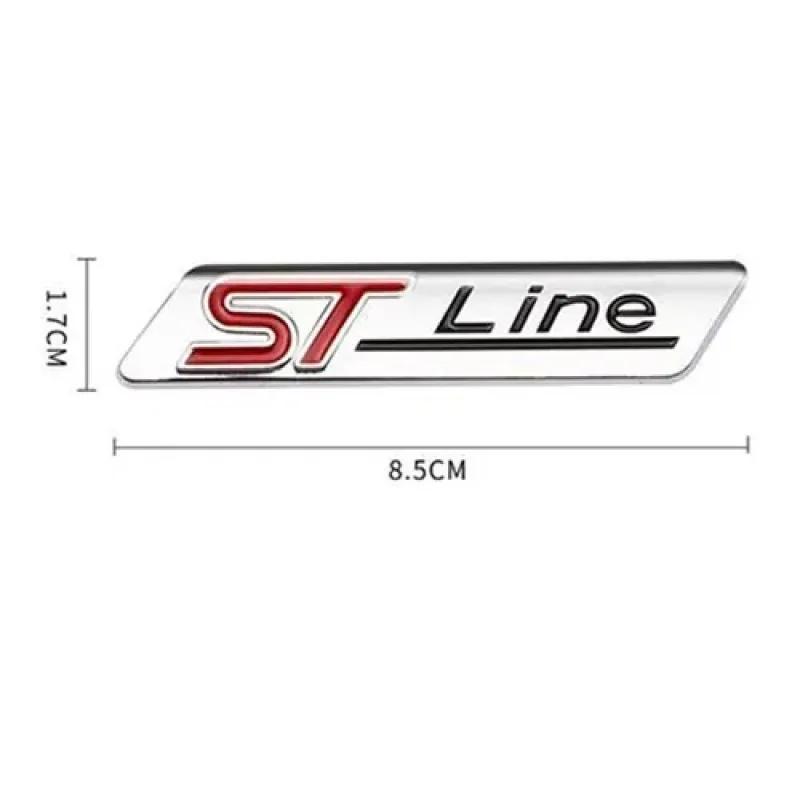 3D металлический значок ST Line на задний багажник автомобиля, эмблема, боковая наклейка на крыло для Stline Focus Fiesta Mondeo Ecosport Kuga ESCAPE