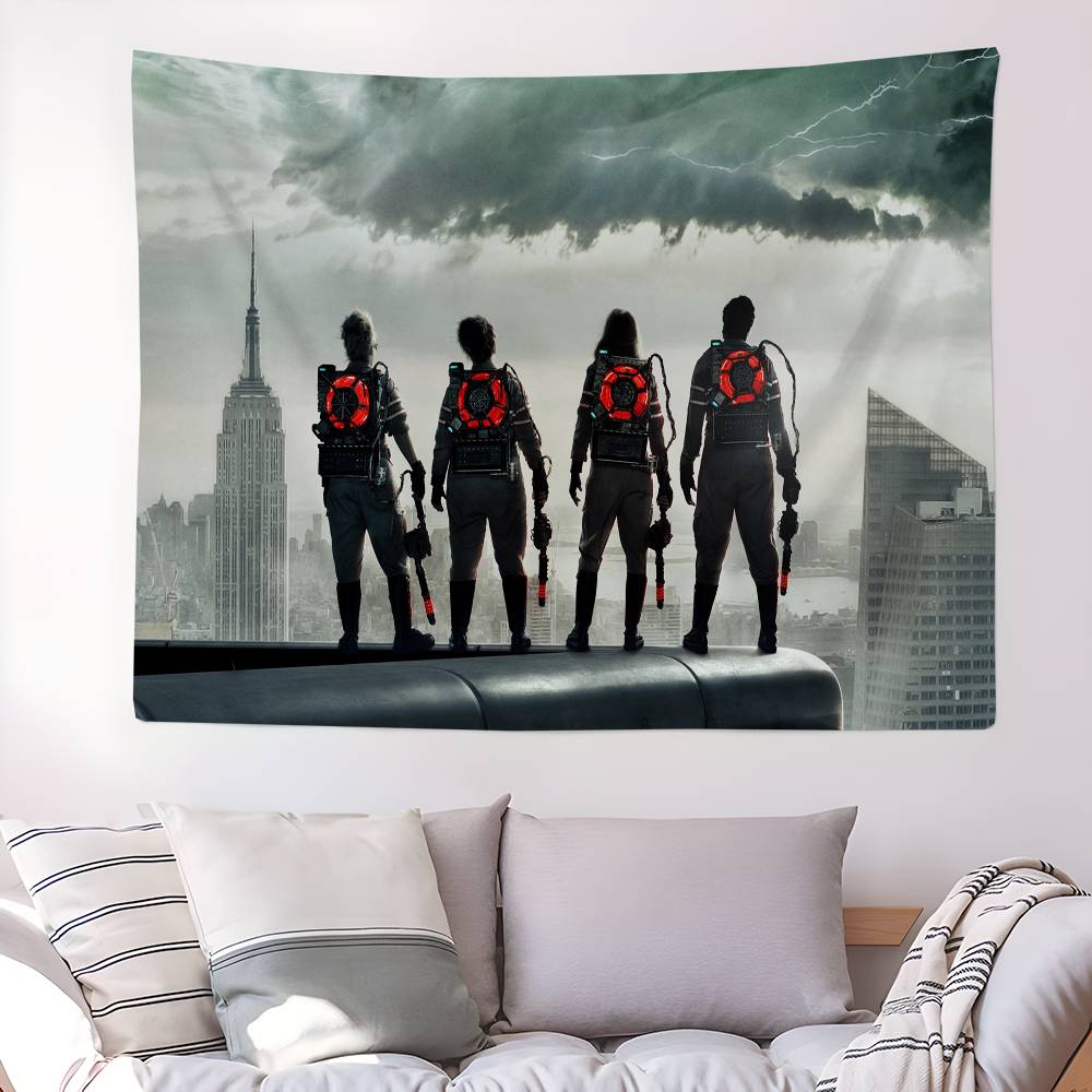 Movie GGhostbusters Anime Tapestry Hippie Flower Wall Carpets Dorm Decor Cheap Hippie Wall Hanging