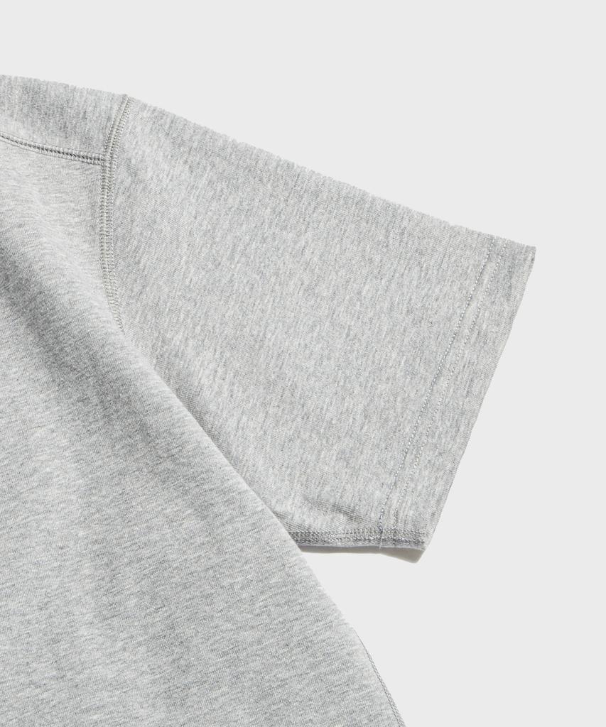 Beulonseun Хлопковая футболка-henley с коротким рукавом, 10,6 унций, серая