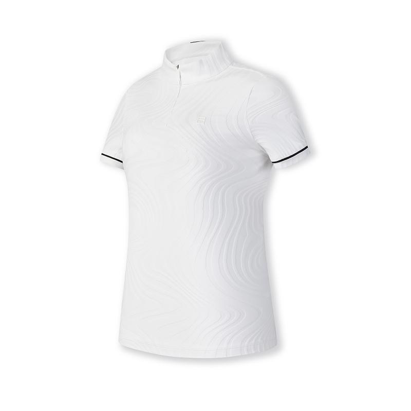 Fila Повседневная модная дышащая футболка с коротким рукавом серии Golf Женские топы Нефритово-белый A11W515102F-WT