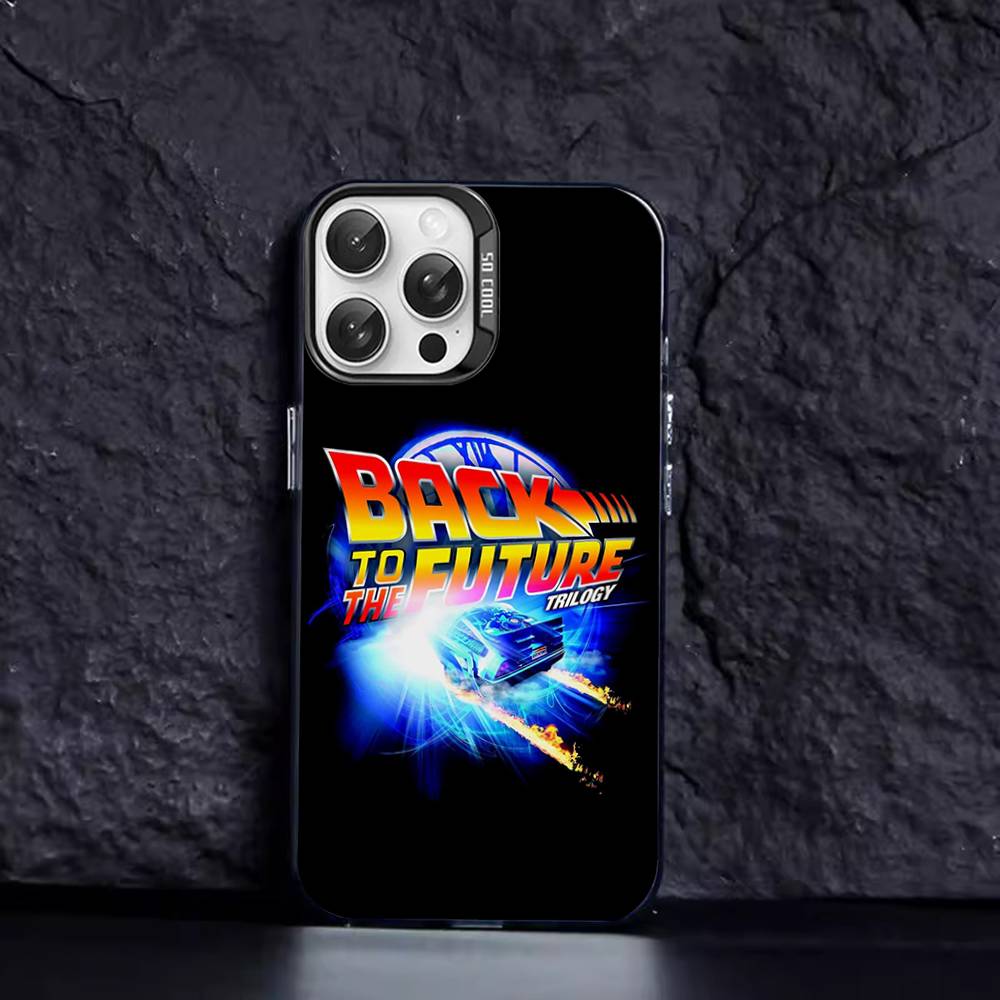 Чехлы для телефона Назад в будущее Для IPhone 17 16 15 14 13 12 11 Plus Pro Max Pro Цветной Матовый Чехол