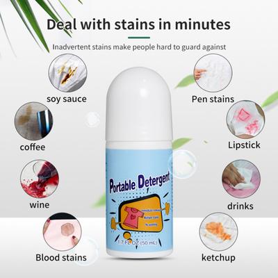 Yousheng 50 мл Ролик для удаления пятен Не требующий стирки Универсальный Удаляет пятна от кофе Пластиковый Волшебный ролик для удаления пятен с шариком для дома