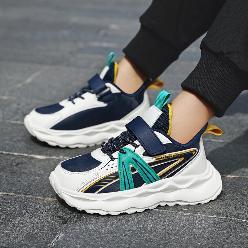 Детская модная дышащая повседневная обувь, детская спортивная обувь для бега, трендовые удобные спортивные кроссовки для студентов и девочек