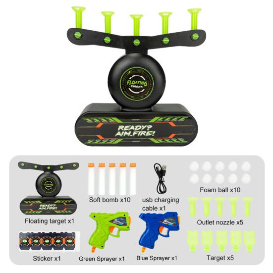 Electric Suspension Ball Shot Target Toy Glow-in-the-dark Kids Long Range Shoot Practice Game Toddlers Boys Girls Educational Shooter Toy