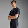Li Ning Swimming Series Letter Round Neck Pullover Sports Long Sleeve Swimsuit Men Swimsuit Black ASLT093-1