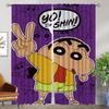 Шторы-перегородки Crayon Shin-chan для спальни, шторы блэкаут для комнаты, 2 панели, шторы для домашнего интерьера, шторы для гостиной, кухни