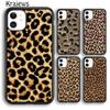 Чехол для телефона Krajews с леопардовым животным принтом для iPhone 14 5 SE 6s 7 8 plus XR XS 11 12 13 pro max Samsung Galaxy S21 S22ultra