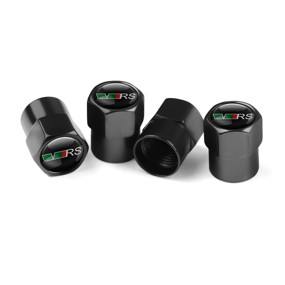 REOY4 4Pcs Car Wheel Tire Valve Caps Air Stem Dust Cover Accessory For Skoda Kodiaq Octavia Enyaq Kamiq Scala Rapid Superb Karoq Yeti