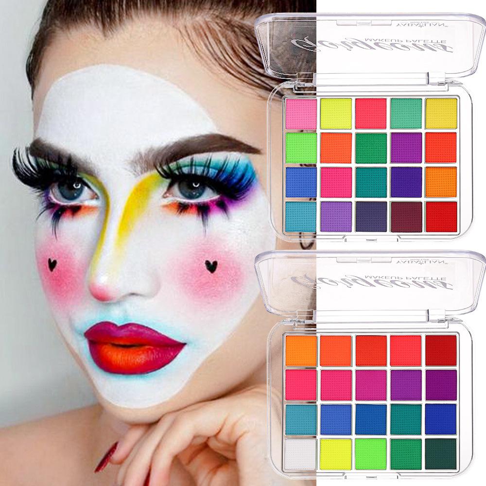 Палитра теней для век Face Color Beauty Makeup Живопись на лице Граффити Тени для век Face Color Легко очищать Face Color Makeup