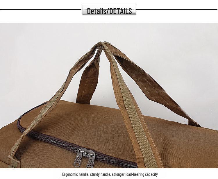 Мужская большая водонепроницаемая холщовая дорожная сумка - военный стиль, портативная для дальних поездок на открытом воздухе