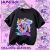 Kpop Demon Hunters Parent Child Halloween Kpop Demon Hunters TShirt Harajuku Casual Fashion Polyester Kid's Tshirt Cosplay Clothing