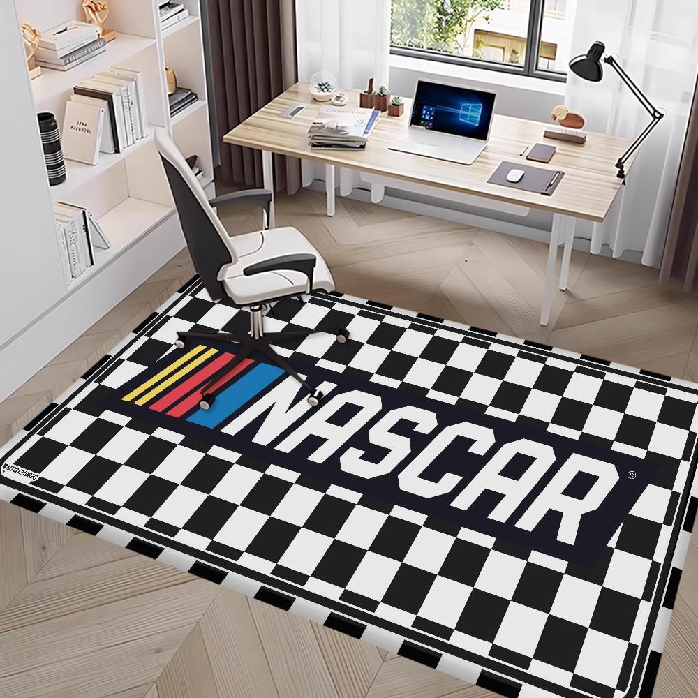 N-NASCARS Racing Car Hallway Carpet Non-Slip Laundry Room Mat Laundry Decor Balcony Child Living Room Toilet Rug