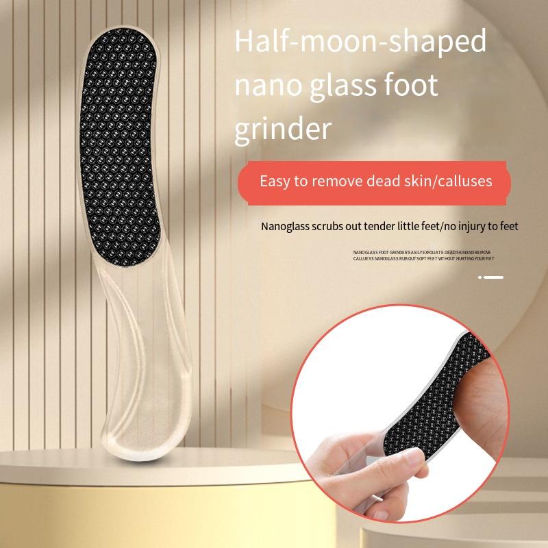 Professional Heel Dead Skin Calluses Remover Feet Scrubber Grinder Nano Glass Foot File Household Manual Pedicure Foot Care Tool