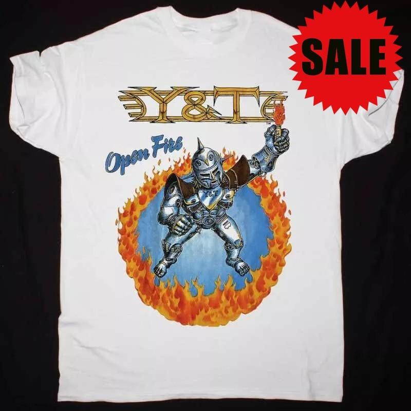 Vintage Y&T Band OPEN FIRE WORLD TOUR T-shirt S to 5XL UR689