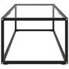 VidaXL Table basse Noir avec verre trempé 120x50x35 cm