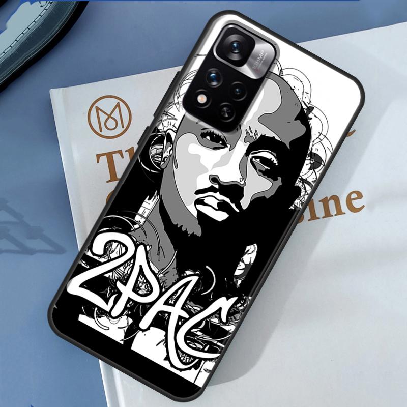 Рэпер 2pac Певец Тупак Чехол Для Xiaomi Redmi 14C 13C 10C 12C Redmi Note 13 14 Pro 12 11 9 10 9S 10S 11S 12S Обложка