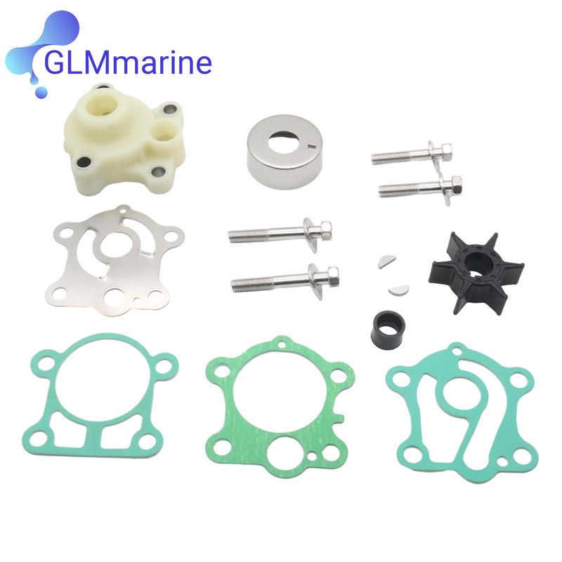 Water Pump Impeller Service Kit 6H4-W0078 for Yamaha 2 Stroke 40hp 50hp Outboard 6H4-W0078-00 6H4-W0078-A0 18-3429