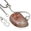 Pendant Sunstone Gemstone Handmade Gift For Her Ethnic Silver Jewelry 1.75"