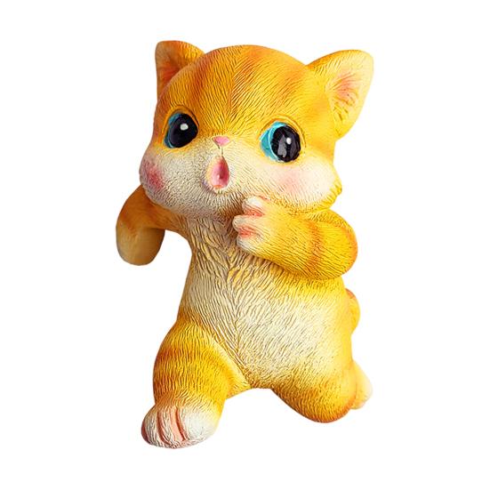 Животное Декоративная Статуэтка Мини Кошка Собака Смола Украшение Компактный Дизайн Цветочные Горшки Аквариумы Фигурка