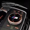 BAGO1 2026 Car Sticker BMW M Emblem Car Multimedia Knob Sticker For G20 G30 F10 F40 F44 F34 F30 G01 G02 G05 G06 G07 F25 F26 F07 F15 F1