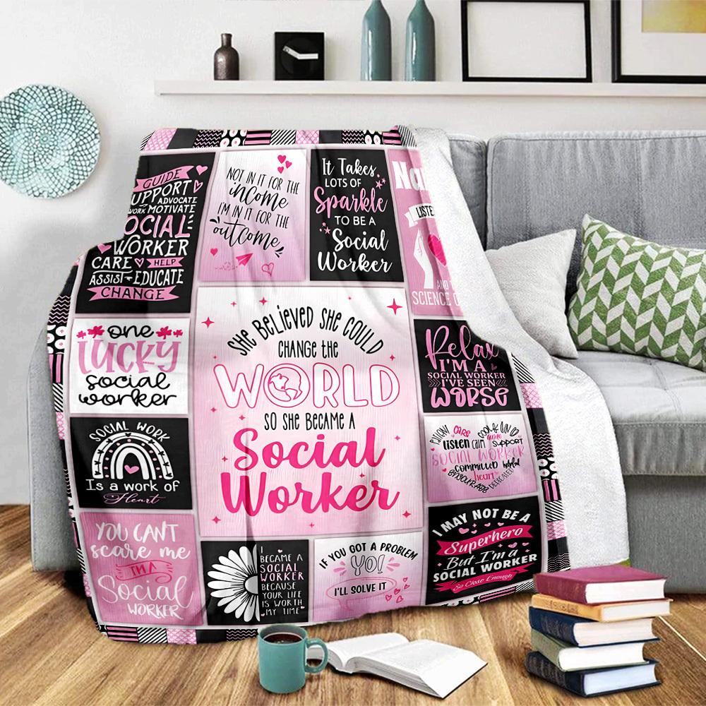 Home Customize Your Name Blankets Comfortable Soft Lightweight All Season Multipurpose Blanket For Picnics Sofas Offices Beds Living Rooms Perfect