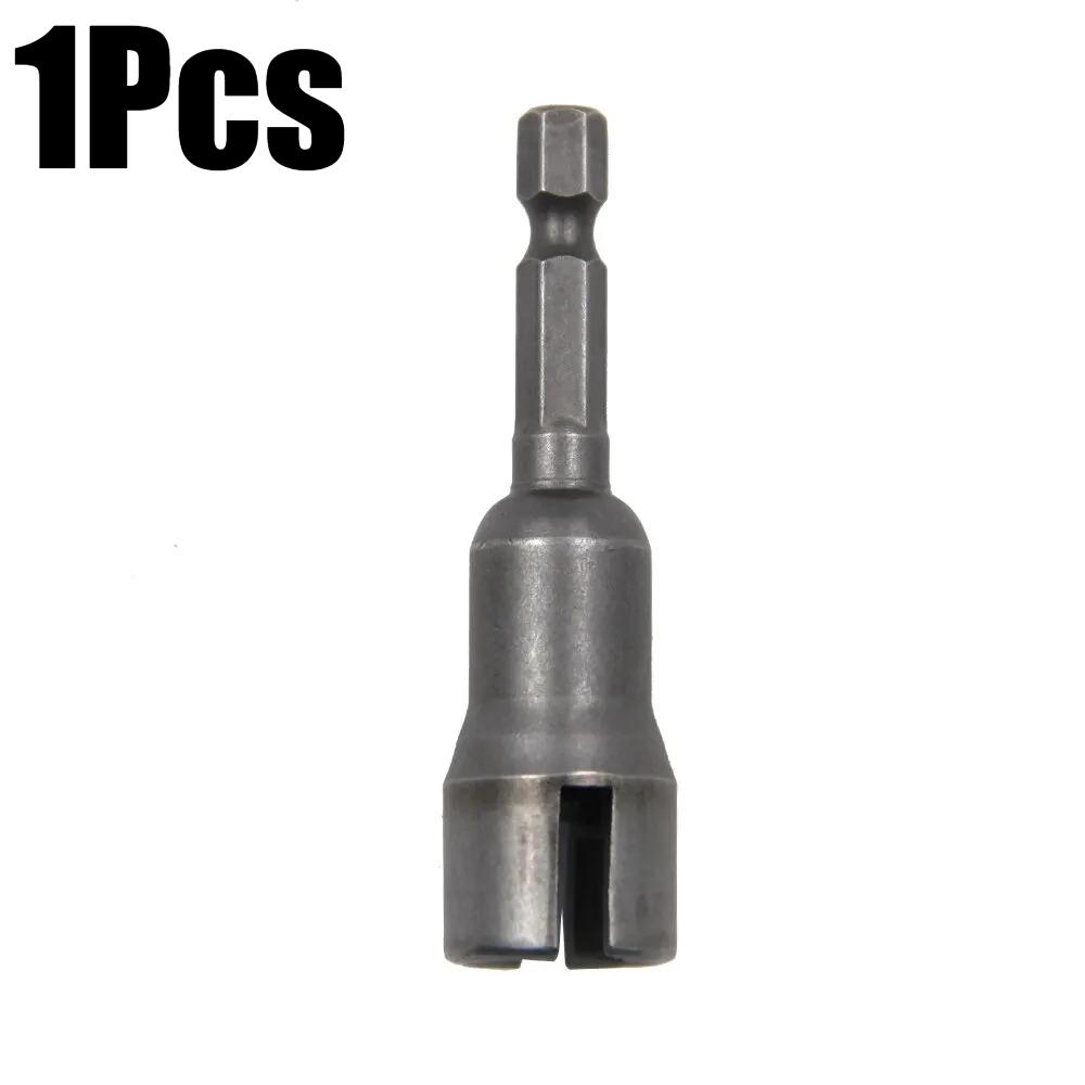 1/4 Inch 6.35mm Hex Shank Socket Adapter Nut for Power Tool Slotted Butterfly Bolt Socket Wrench Electric Screwdriver Sleeve